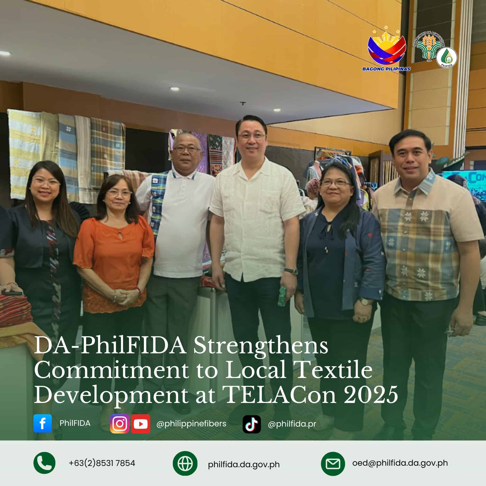 DA-PhilFIDA strengthens commitment to Local Textile Development at TELACon 2025