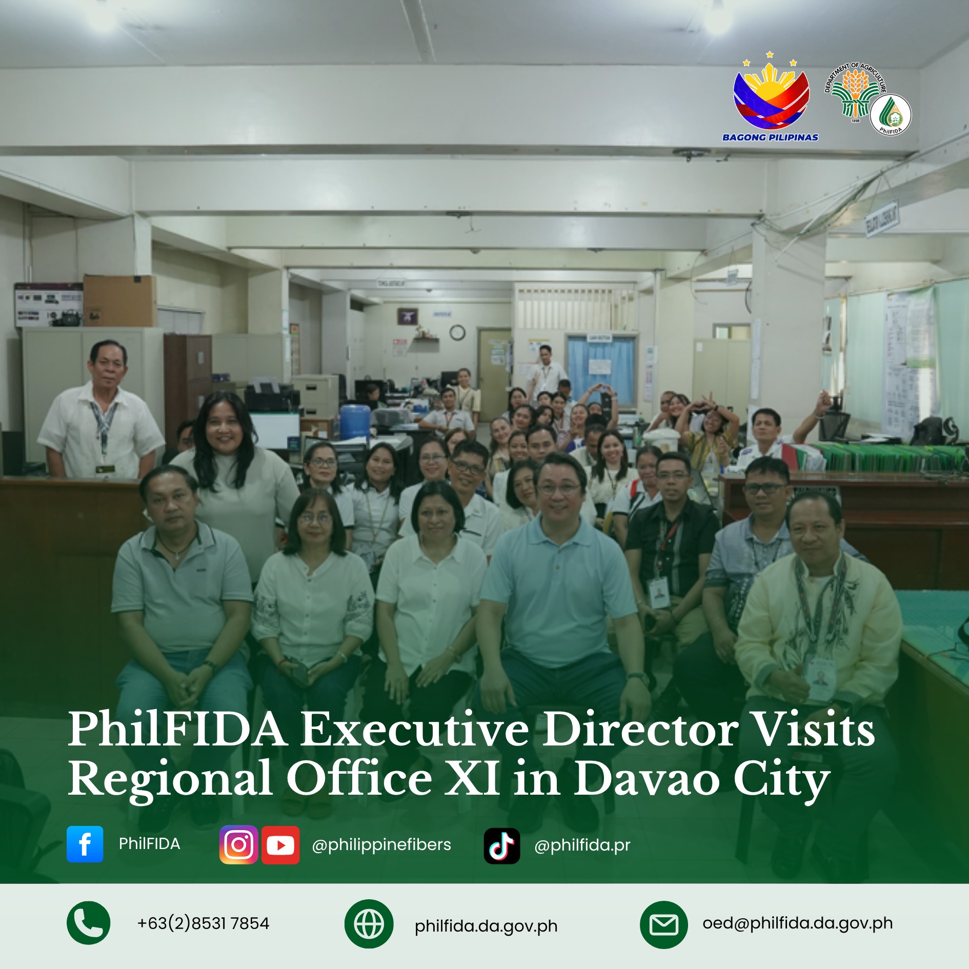 PhilFIDA Executive Director Visits PhilFIDA Regional Office XI in Davao City 1