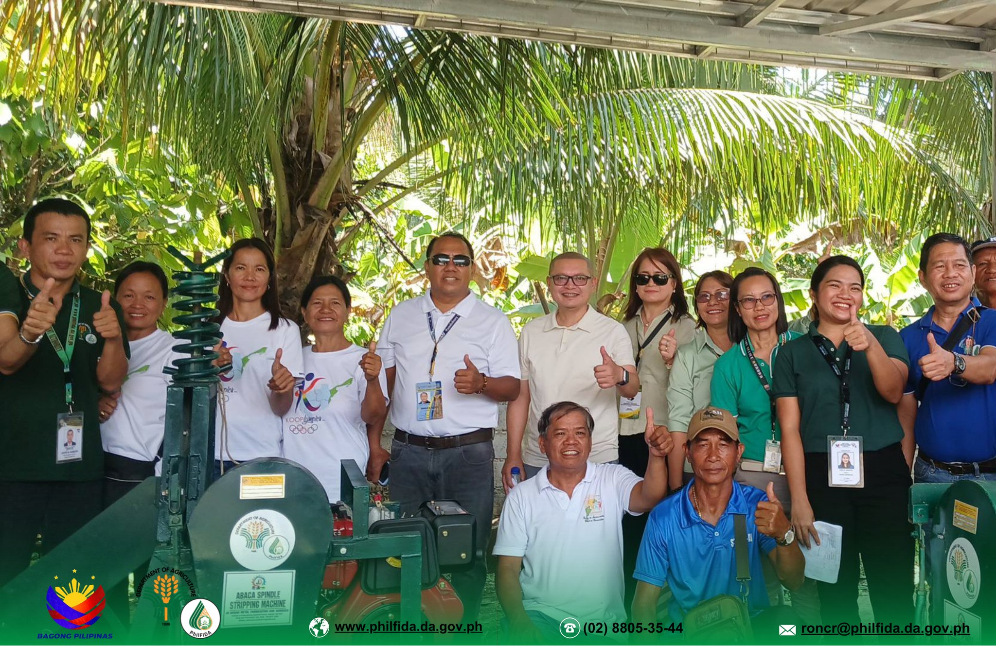 PhilFIDA RO IV Turns Over Two Units of Modified Portable Abaca Single-Spindle Stripping Machine (MPASSSM) in Maria Aurora, Aurora 1
