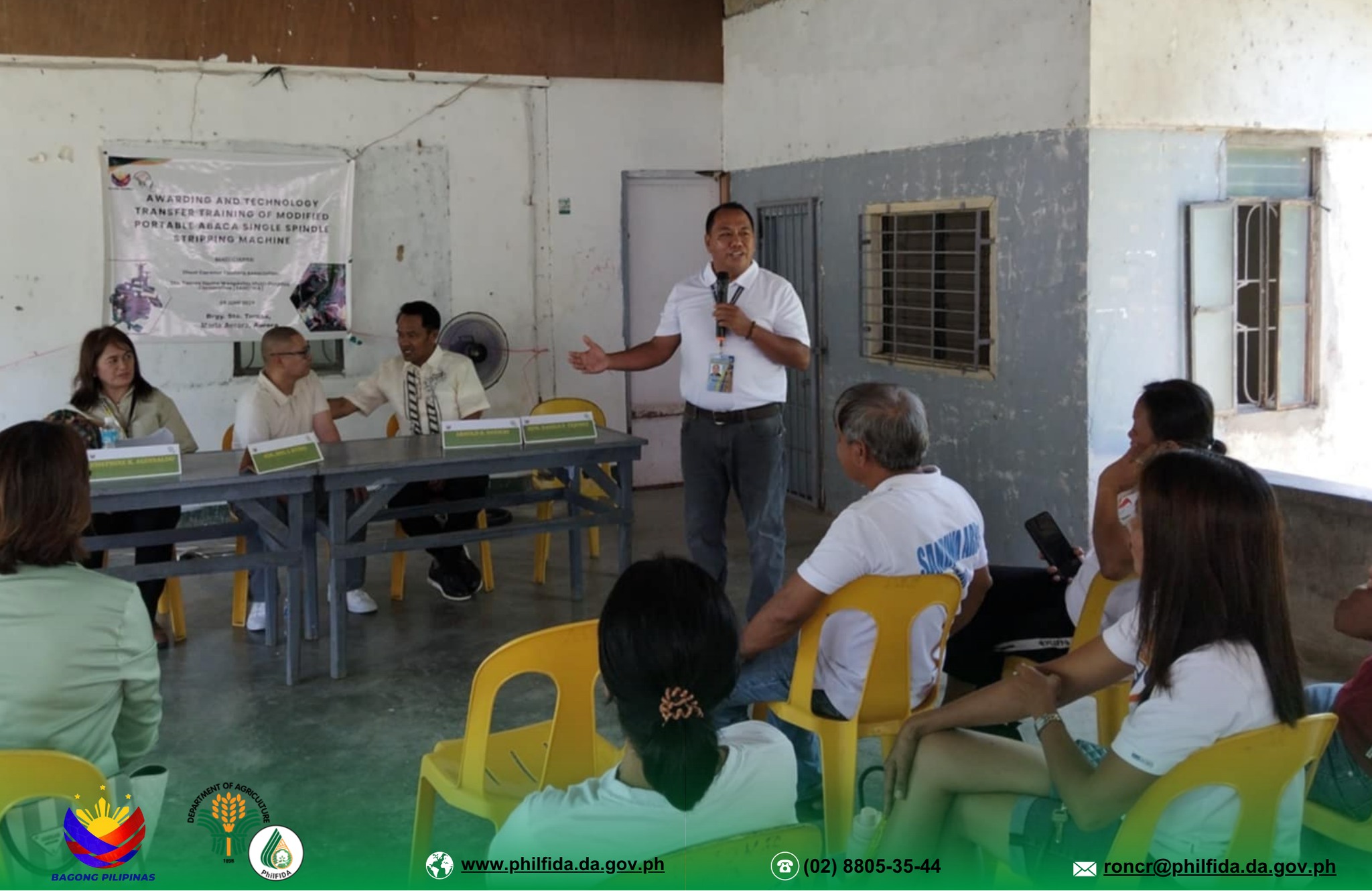 PhilFIDA RO IV Turns Over Two Units of Modified Portable Abaca Single-Spindle Stripping Machine (MPASSSM) in Maria Aurora, Aurora 4