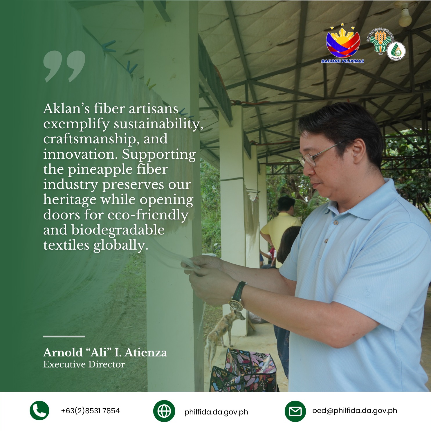 Aklan's fiber artisans exemplify sustainability, innovation, supporting the pineapple fiber industry preserves our heritage while opening doors for eco-friendly and biodegradable textiles globally