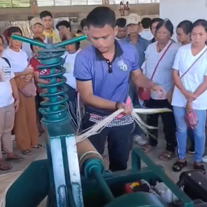 Pinangunahan ng PhilFIDA Catanduanes ang pagsasanay kaugnay sa tamang paggamit ng Abaca Spindle Stripping Machine na ipinagkaloob sa Pangilao Abaca and Coconut Farmers Association sa Brgy. Pangilao, San Miguel, Catanduanes.