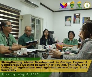 Strengthening Abaca Development in Caraga Region: A Collaborative Meeting between ATI-RTC XIII, PhilFIDA, and College of Agriculture and Agri-Industries-Caraga State University