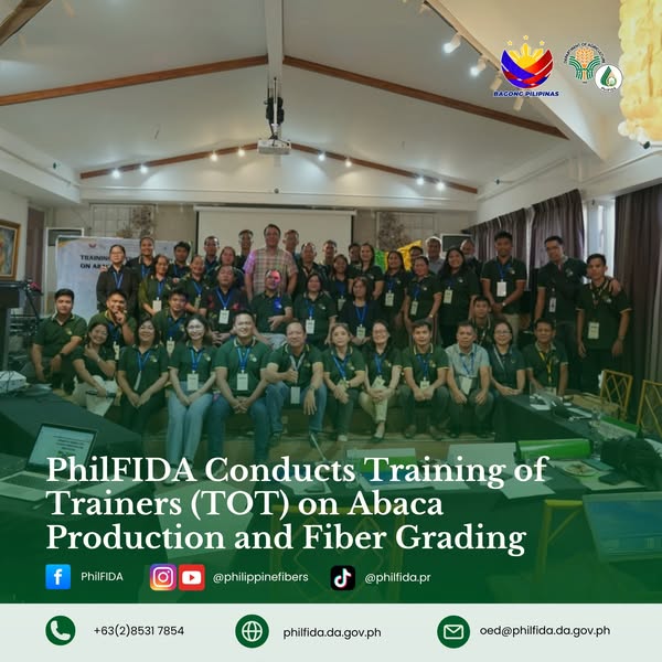 PhilFIDA Conducts Training of Trainers (TOT) on Abaca Production and Fiber Grading