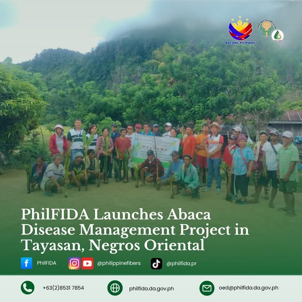 PhilFIDA Launches Abaca Disease Management Project in Tayasan, Negros Oriental
