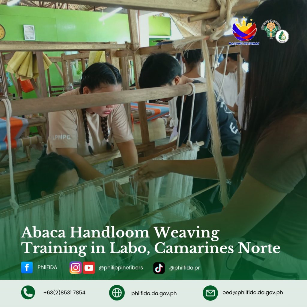 Abaca Handloom Weaving Training in Labo, Camarines Norte
