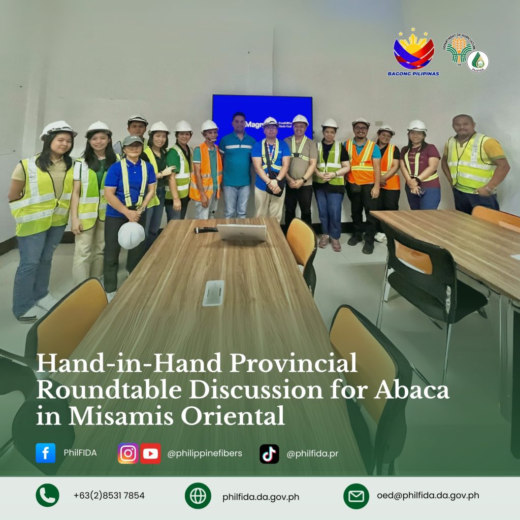 Hand-in-Hand Provincial Roundtable Discussion for Abaca in Misamis Oriental